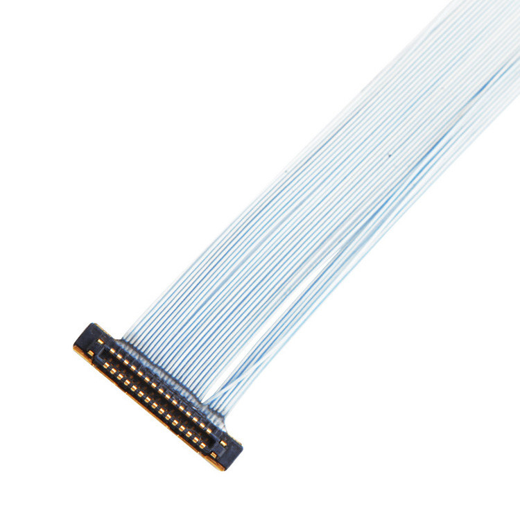 Para câmaras de vigilância, um conjunto de cabo micro-coaxial com pitch de 0,25 mm KEL XSLS20-30