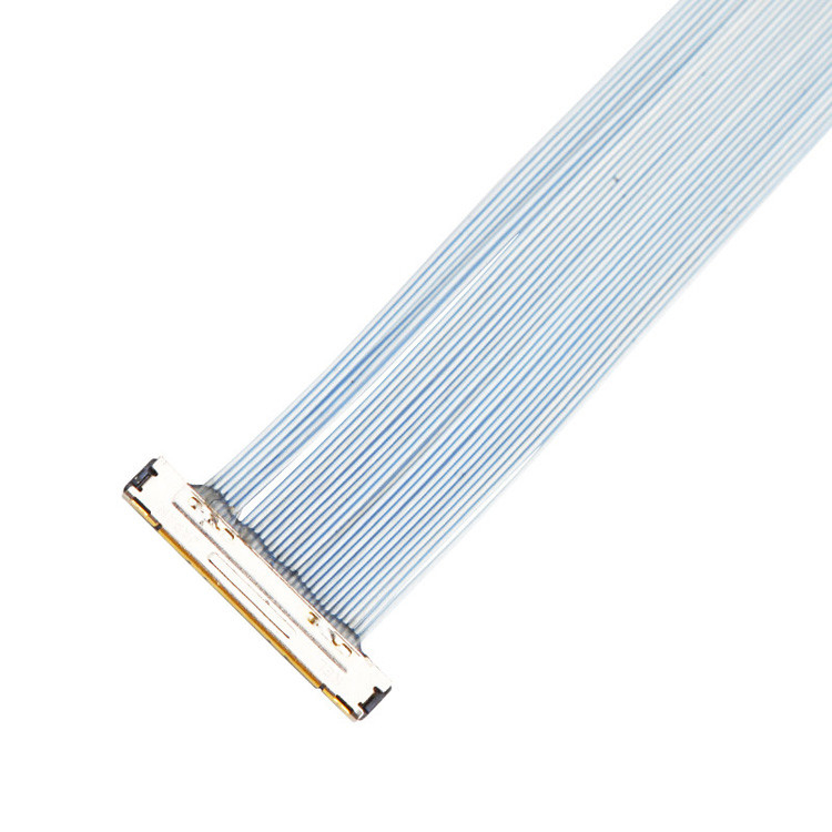 Para câmaras de vigilância, um conjunto de cabo micro-coaxial com pitch de 0,25 mm KEL XSLS20-30