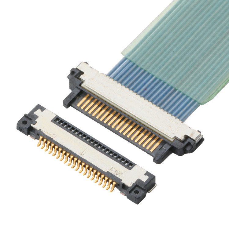 Tabela de fábrica lado Micro conector de cabo coaxial é tipo ângulo direito