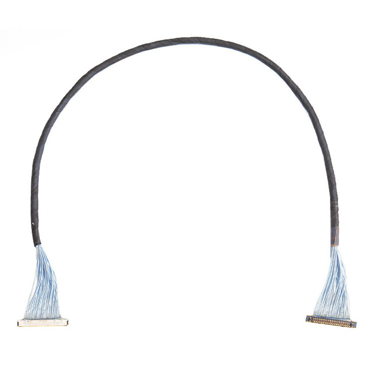 Para câmaras de vídeo digitais, um conjunto de cabo micro-coaxial de 150 mm KEL XSLS20-40