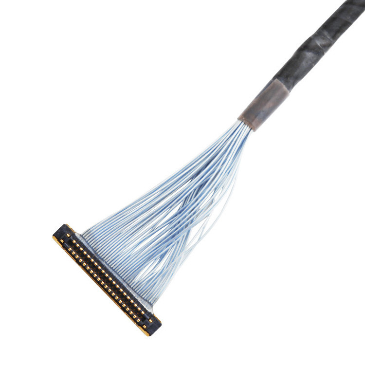 Para câmaras de vídeo digitais, um conjunto de cabo micro-coaxial de 150 mm KEL XSLS20-40