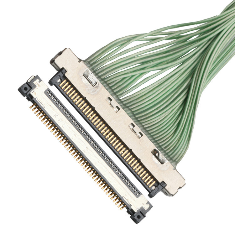 Fábrica KEL USL00-40S 0,4V Conector de cabo micro coaxial lateral do painel Tipo de ângulo direito