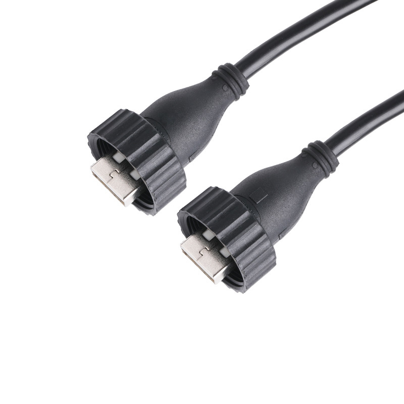 Tipo tipo A A USB2.0 masculino masculino do tipo de USB2.0 A um cabo do conector industrial