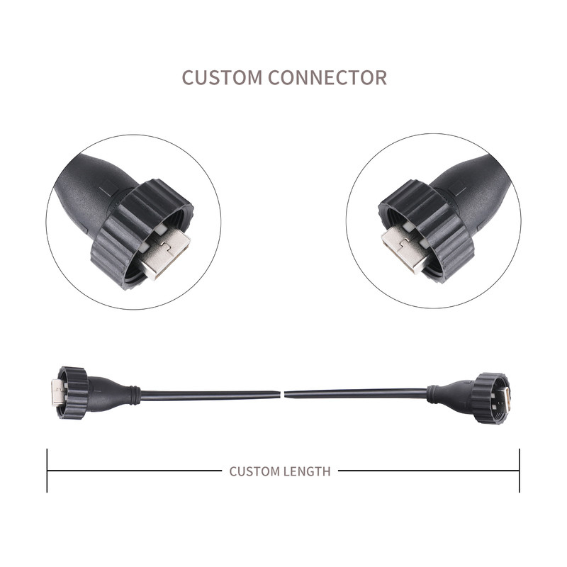 Tipo tipo A A USB2.0 masculino masculino do tipo de USB2.0 A um cabo do conector industrial