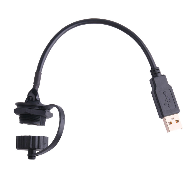 USB 2,0 um conector fêmea com protetor e tampão a USB 2,0 cabos do usb de A fez para medir