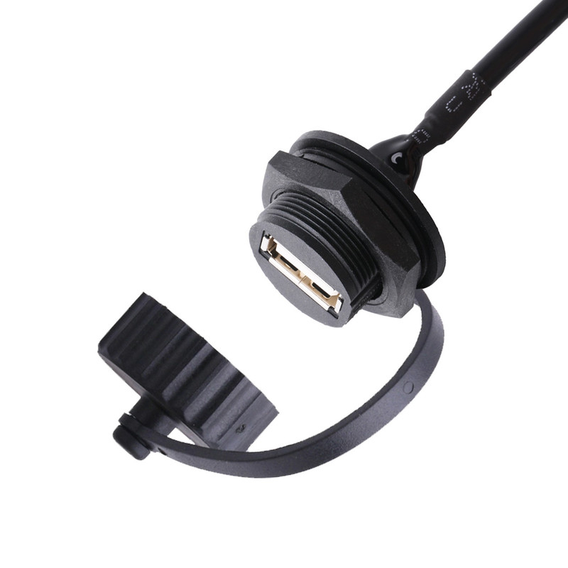 USB 2,0 um conector fêmea com protetor e tampão a USB 2,0 cabos do usb de A fez para medir