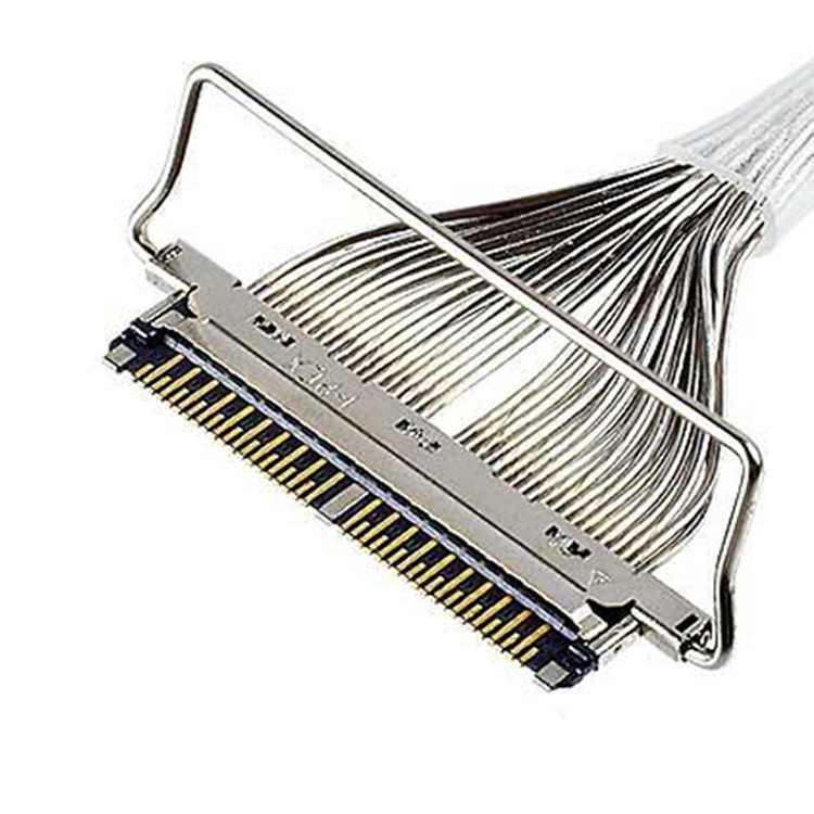 CABLINE-CX II Cable de 40 pinos sem cobertura, com conector LVDS de 20978-040T-01, A40-Pin com inclinação e horizonte de 0,25 mm