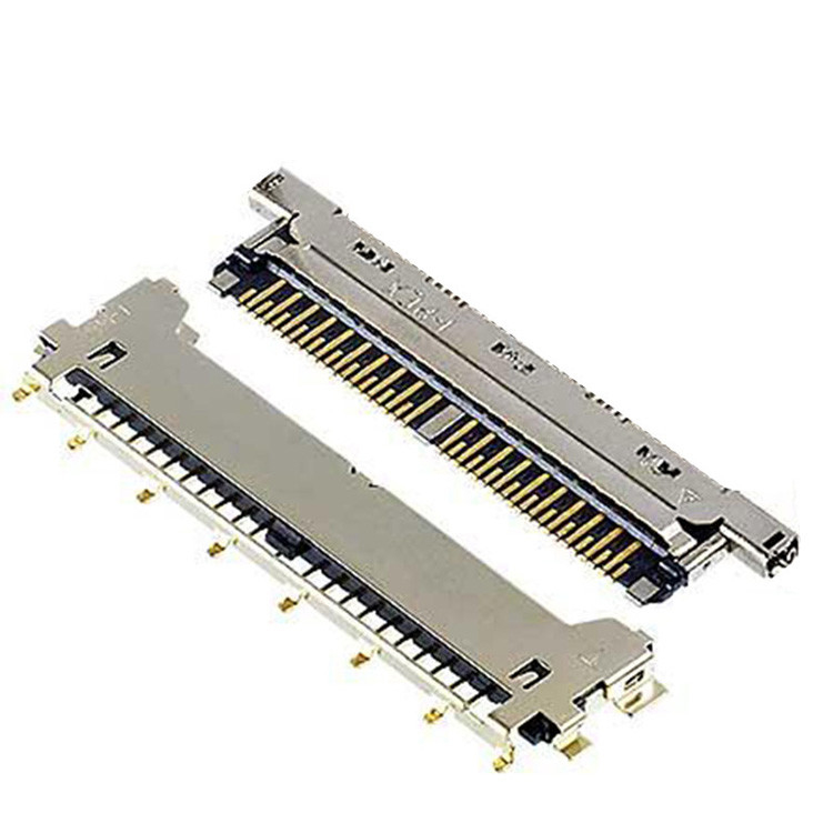 CABLINE-CX II Cable de 40 pinos sem cobertura, com conector LVDS de 20978-040T-01, A40-Pin com inclinação e horizonte de 0,25 mm
