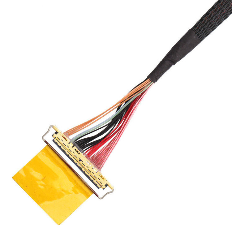 Fábrica 36AWG Lvds Cable Assembly I Pex 20453-240t-01 Para 20453-240t-01 40P 0,4mm Pitch
