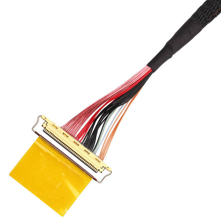 Fábrica 36AWG Lvds Cable Assembly I Pex 20453-240t-01 Para 20453-240t-01 40P 0,4mm Pitch