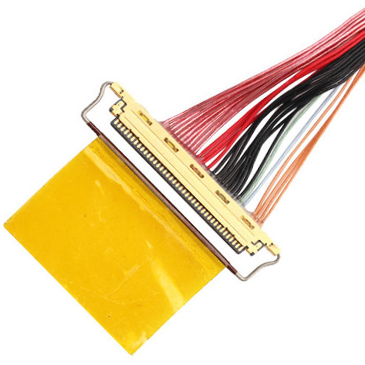 Fábrica 36AWG Lvds Cable Assembly I Pex 20453-240t-01 Para 20453-240t-01 40P 0,4mm Pitch