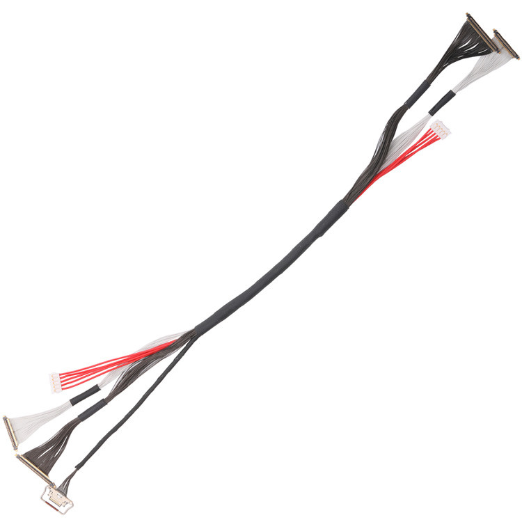 I-PEX 20531-034T-01 com um passo de 0,25 mm Cable personalizado para 20633-210T-02S com o mesmo passo de 0,25 mm