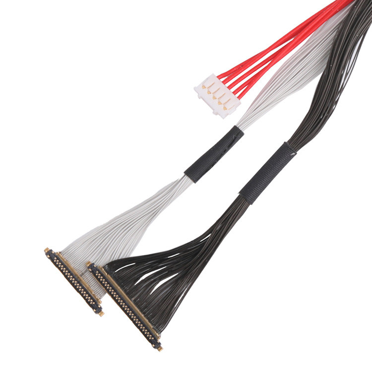 I-PEX 20531-034T-01 com um passo de 0,25 mm Cable personalizado para 20633-210T-02S com o mesmo passo de 0,25 mm