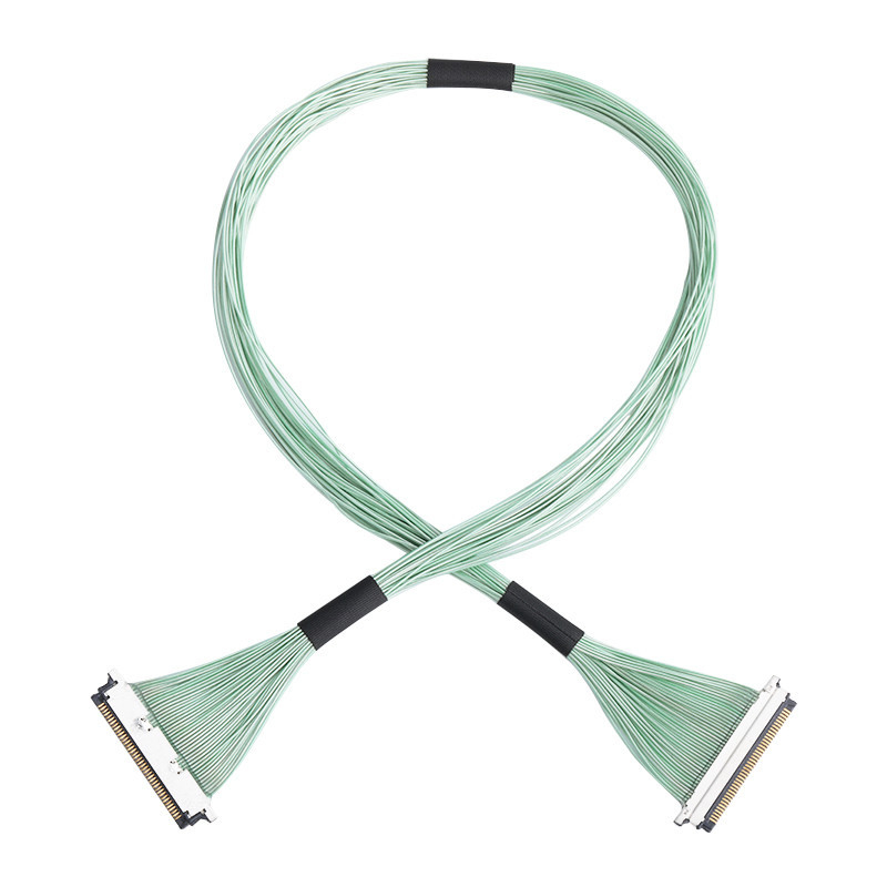 Montura de cabo micro-coaxial 20345-015T-32R com 15 pinos, com um passo de 0,4 mm e um tipo de acoplamento horizontal microcoax