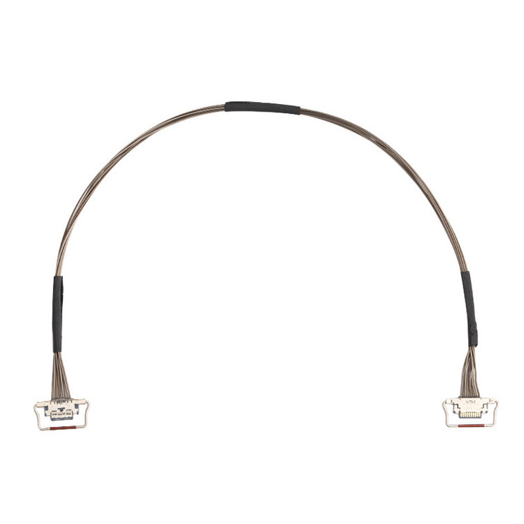 Fabrica de 10 pines Micro cabo coaxial 0,4 mm Pitch 20633-310T-01S Lvds para câmera térmica