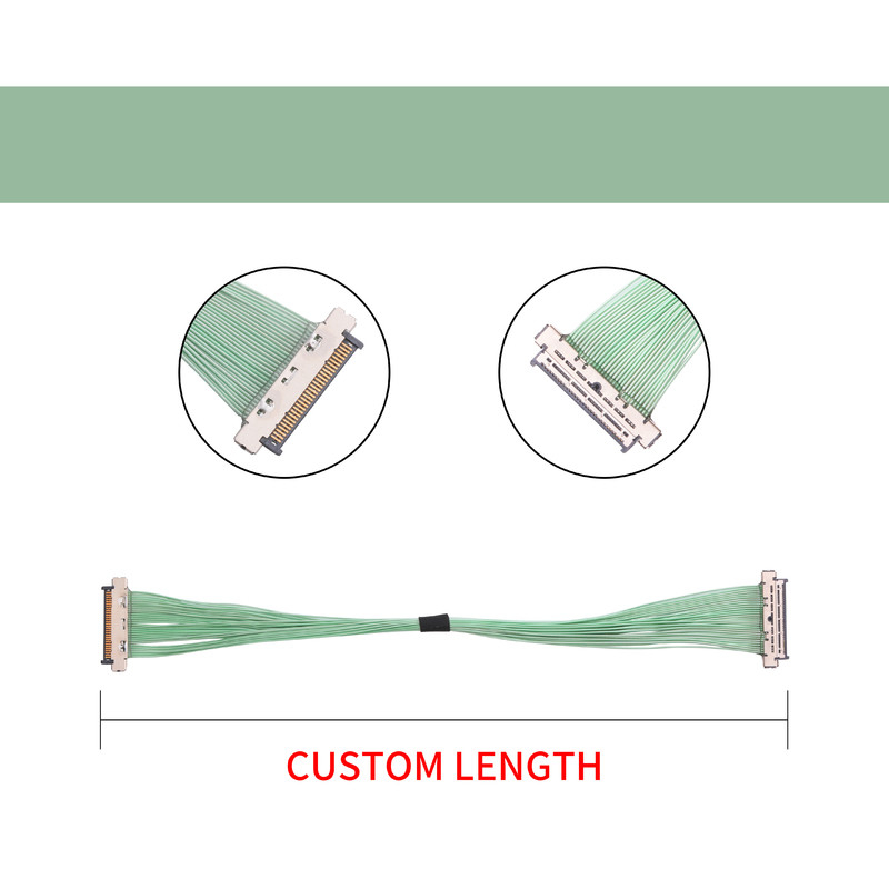 Pin 40 Pin Slim Plug Design do cabo coaxial USL20-30SS-010-C 30 do passo de KEL 0.4mm micro