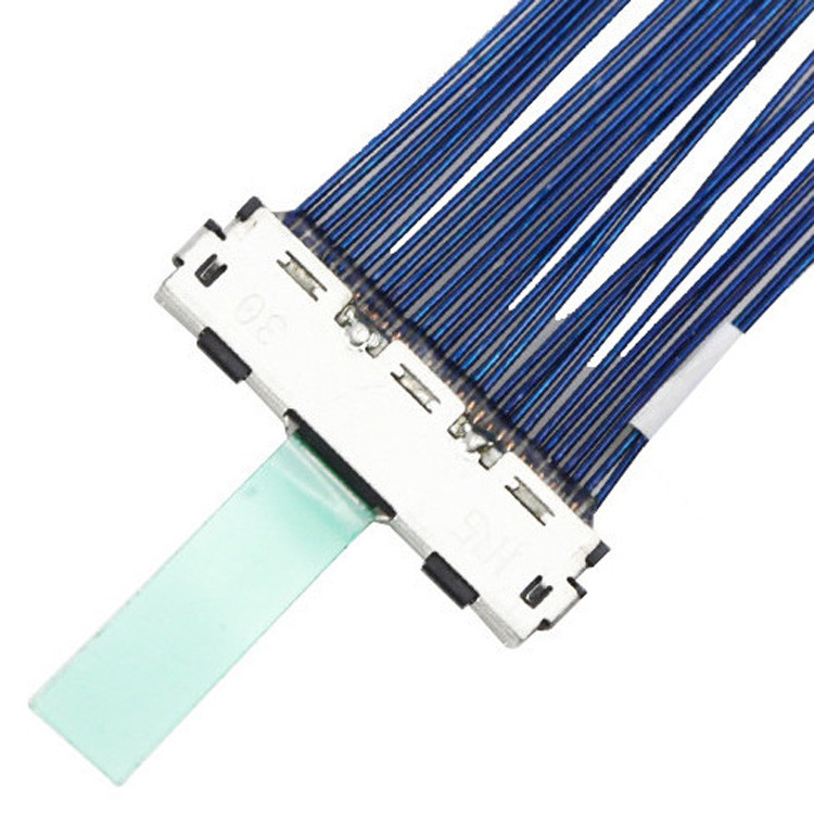Cabo Micro-Coaxial LVDS de 30 pines com inclinação de 0,5 mm, conector , designado como DF80D-30P-0.5SD