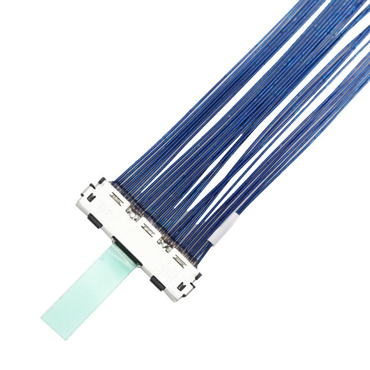 Cabo Micro-Coaxial LVDS de 30 pines com inclinação de 0,5 mm, conector , designado como DF80D-30P-0.5SD