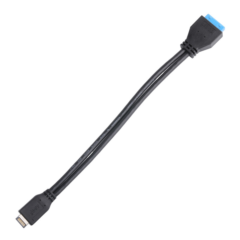 Cable de alimentação da placa-mãe do computador USB 3.1 Tipo-E macho para IDC20P macho Adaptador de cabo de cabo de extensão de 20 pines
