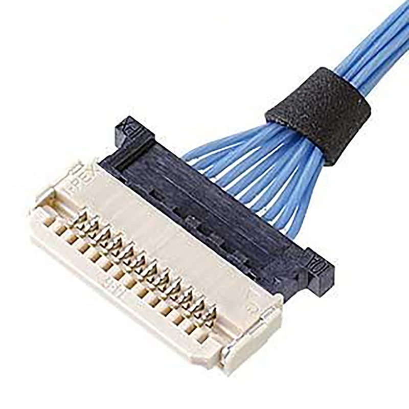 Conector de cabo coaxial de Lvds para o passo 6 Pin Fpc do monitor DW-5 20598-006T-02 0.5mm do Lcd