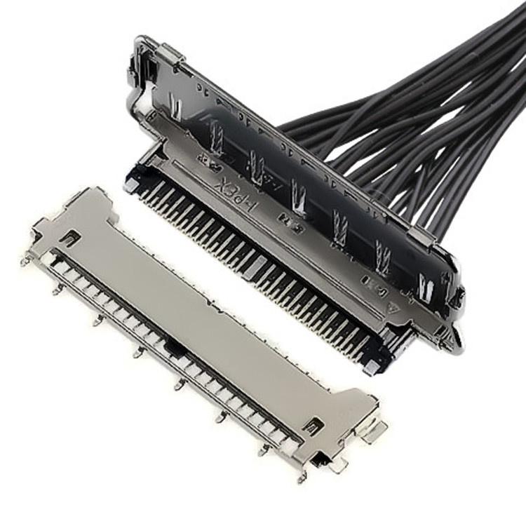 Tipo de acoplamento horizontal Conector micro-coaxial Lvds Conector tipos de 40 pin Lvds Conector 20977-040T 040E 01