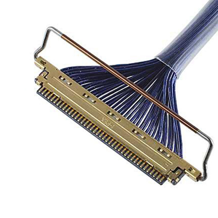 Tipo de acoplamento horizontal Micro-Coaxial CABLINE-VS 20453 20454 20455-240T A40E-76 2574 2576-0402 Cabo coaxial 0,4 mm Pitch