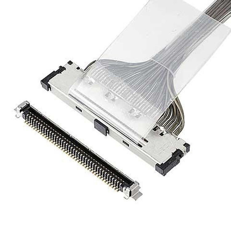 Conector de micro-cabeça coaxial de ligação vertical Tipo de acoplamento de micro-cabeça coaxial FPL 40P 20437 20438-040T-01 2496-040 20439-040E-01