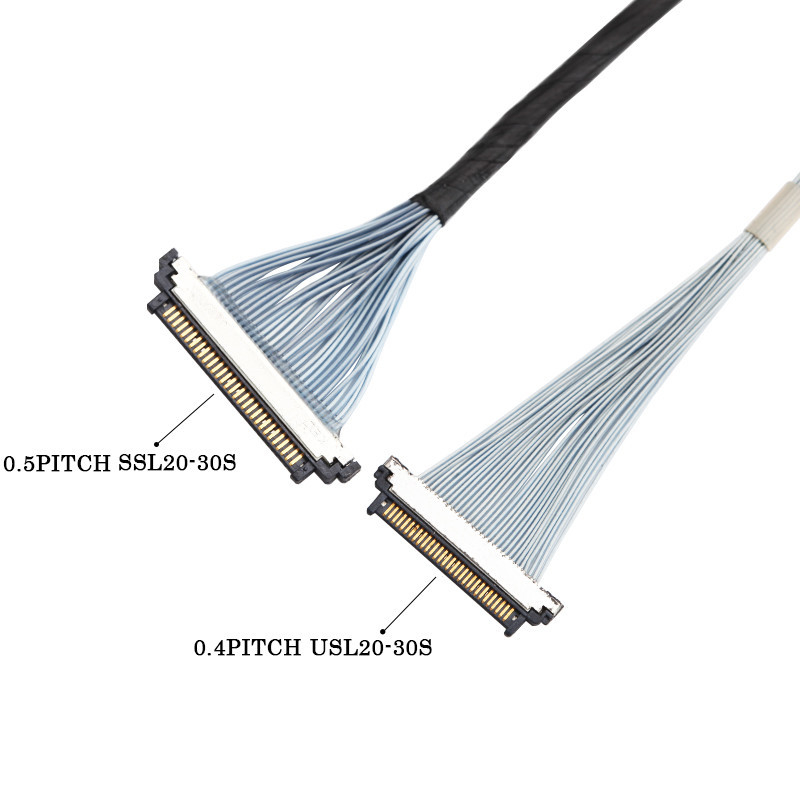 I-Pex 20453-230T-03 To Kel SSL20-30S Cabos Micro Coaxial 30P Lvds Edp