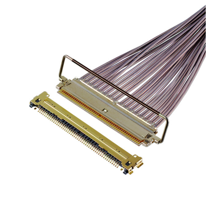 CABLINE-CAP 64 Gbps PAM4 81863-100B-01 50P 0,4 mm Pitch Tipo de acoplamento horizontal Micro-coaxial