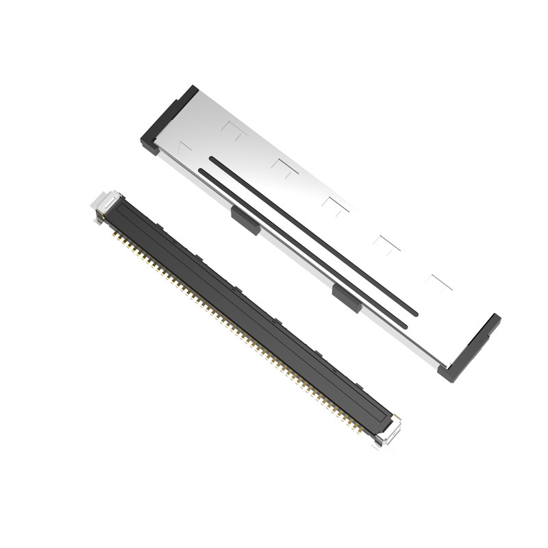 FPL II 50P Lvds Micro-Câble Coax 20437-050T-01 0,5 mm Pitch Tipo de acoplamento vertical Conector micro-coaxial