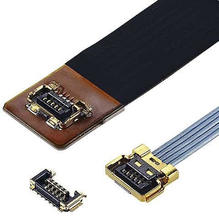 Plug Shell A Receptaculo de alojamento Cabos de montagem de micro-cabo coaxial