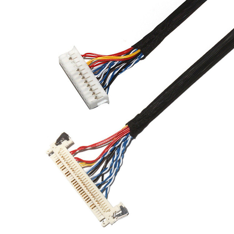 OEM/ODM Personalizar comprimento 2,0 mm Pitch LVDS Cable Assembly 30 pin IPEX DF11-24DS-2C Para FI-X3OHL
