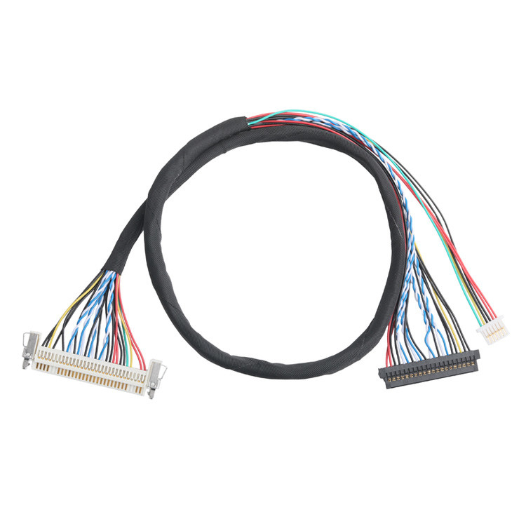 OEM/ODM Montagem de cabos LVDS do JAE FI-X30HL 30P 1,0 mm Pitch para JAE FI-S20S 20P e SHLP-6P