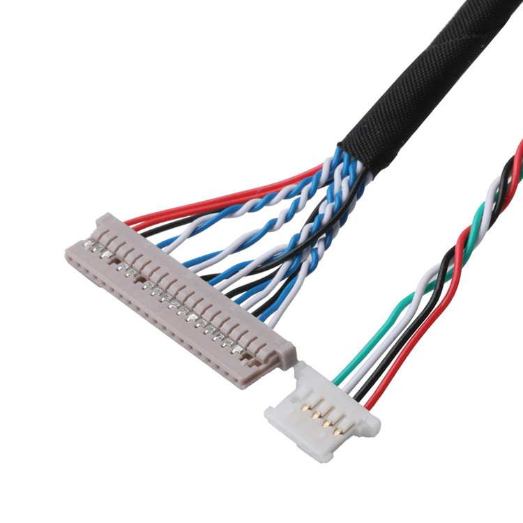 Conectores de cabo LVDS Transferência de dados de sinal do DF14-20P-1.25H para o conector PH2.0-6P e o terminal DH2.0-T
