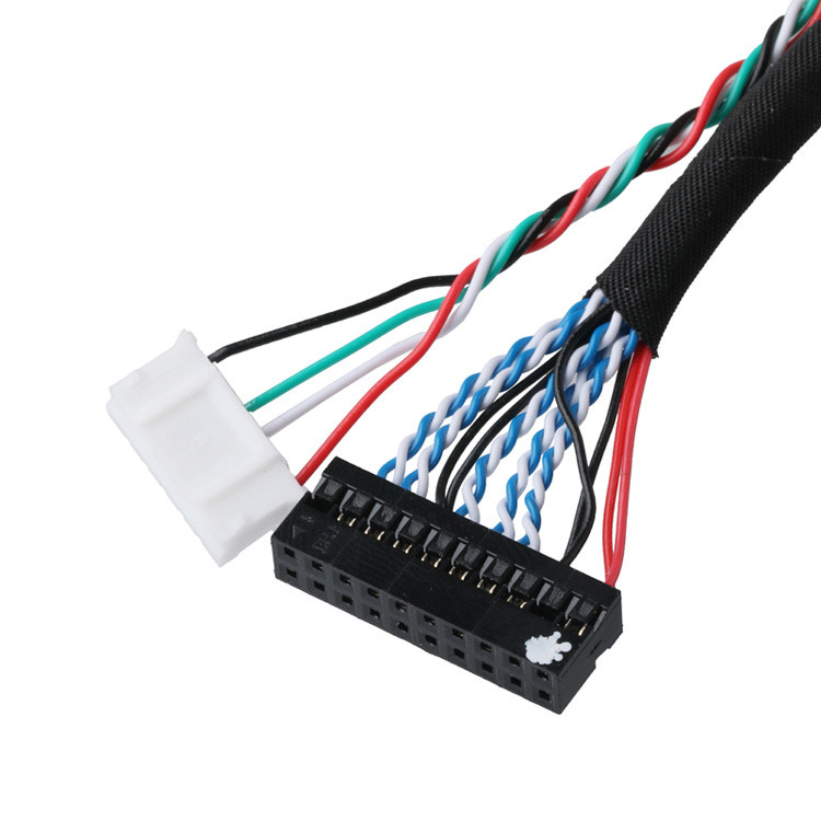 Conectores de cabo LVDS Transferência de dados de sinal do DF14-20P-1.25H para o conector PH2.0-6P e o terminal DH2.0-T
