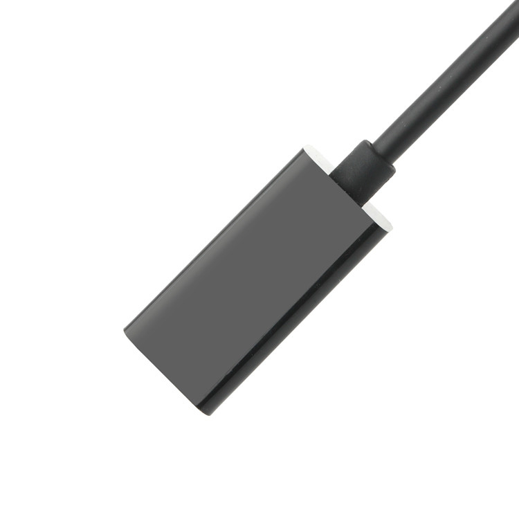 DP macho para adaptador HDMI feminino HD transmissão de sinal industrial, suporte 4K 8K