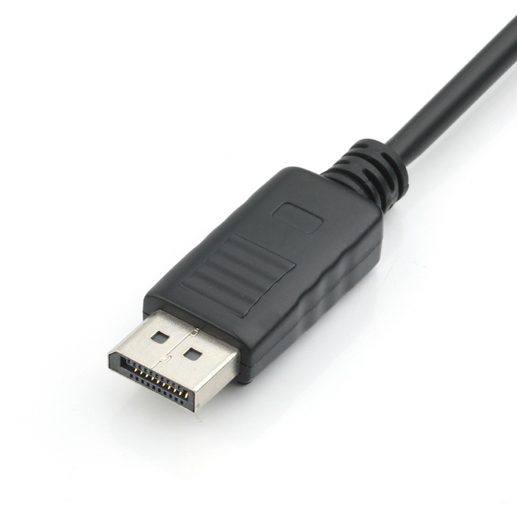 DP macho para adaptador HDMI feminino HD transmissão de sinal industrial, suporte 4K 8K
