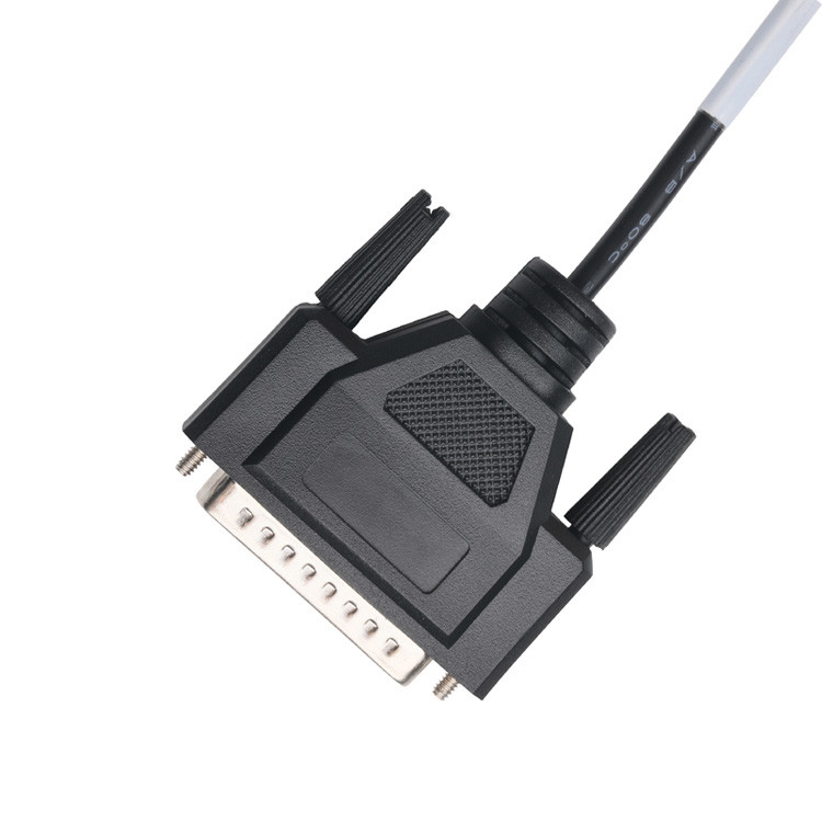 Conectores de montagem de cabos personalizados OEM/ODM para conector CLEAR PVC 30P D-SUB FEMMALE para GX12 M12-2P