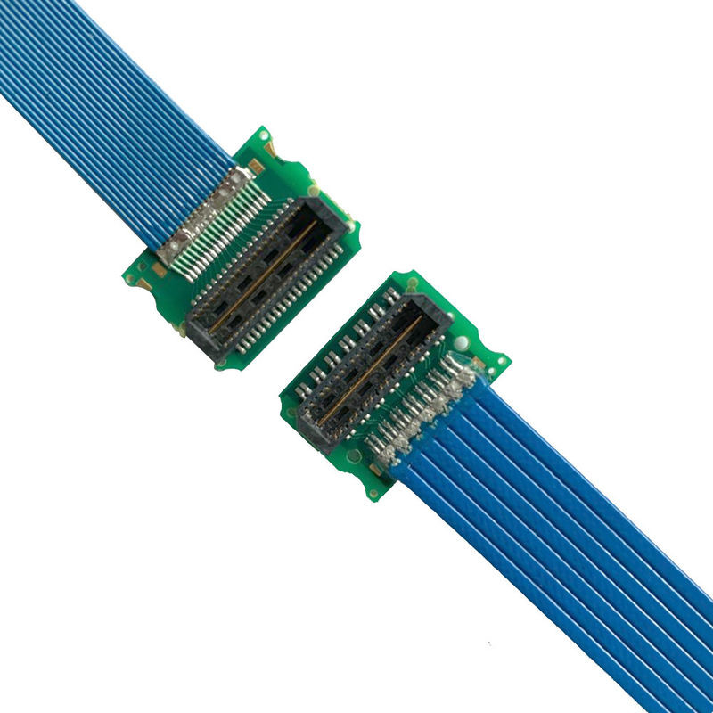 Costume 0.50mm QSH 030 conector de alta velocidade da exposição de 01 lvds do cabo de F D Samtec