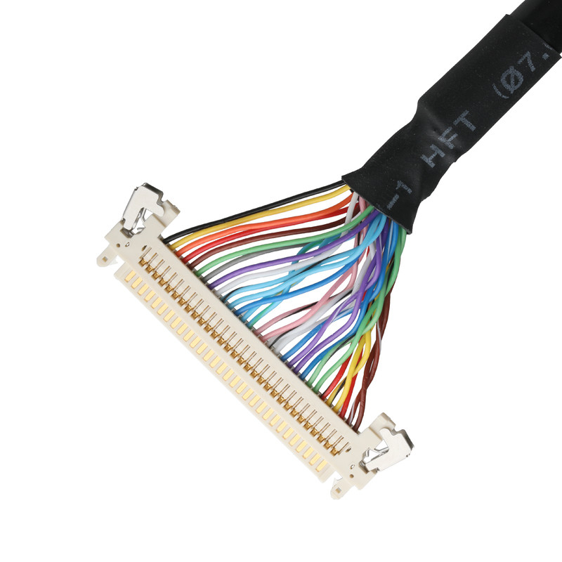 CABLO LCD JAE FI-X30HL Conector de cabo da placa-mãe UL20276 AWG30 com trança e rótulo UL