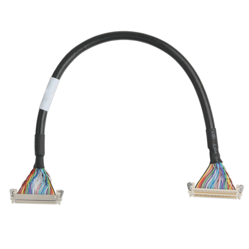 CABLO LCD JAE FI-X30HL Conector de cabo da placa-mãe UL20276 AWG30 com trança e rótulo UL
