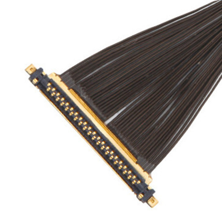 IPEX CABLINE®-UX II 40P UL11130 46AWG Microcâmbulo de cabo coaxial I-PEX 20531-040t-02 IDC Forming OEM/ODM