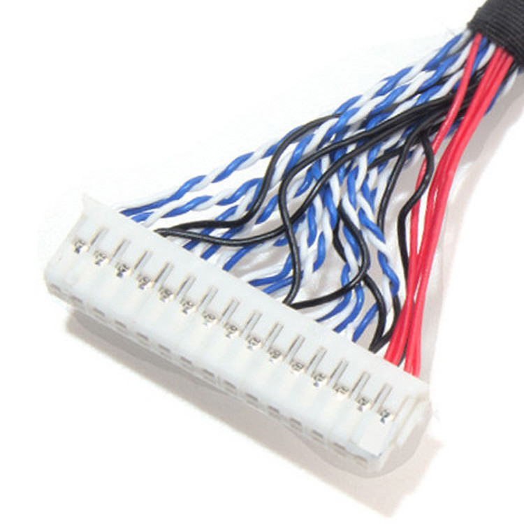 Associação de cabos LCD LVDS 1.0mm Pitch JAE Fix-30ssl-Hf para  DF13 EDP 26AWG