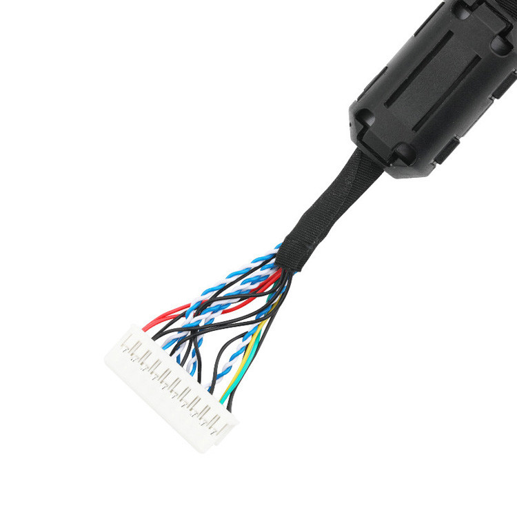 Um conjunto de cabos LVDS EDP do JST PHDR-20V para o cabo de ligação LVDS JAE FI-S20S