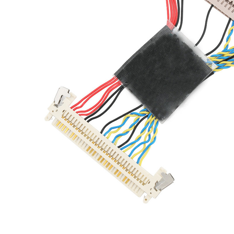 O conjunto de cabos LVDS EDP de 30 pines do  DF14-30S-1.25C ao JAE FI-X30 está configurado