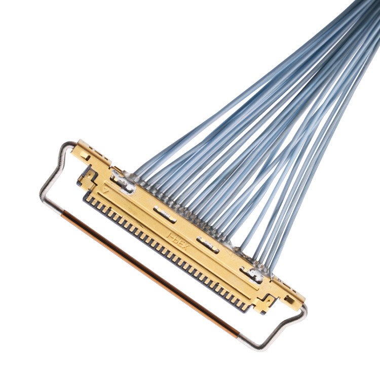 Cabos coaxiais coaxiais finos extra KEL SSL20-40SB do conector de IDC micro a SSL20-40SB