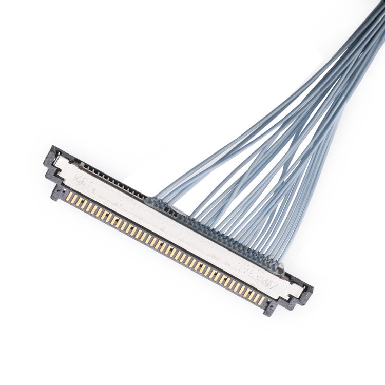 Cabos coaxiais coaxiais finos extra KEL SSL20-40SB do conector de IDC micro a SSL20-40SB