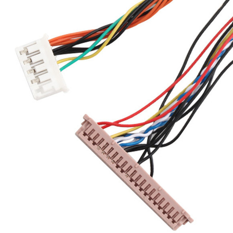 ISO14001 Lvds Lcd Cable Assembly 20453-230T para PH2.0 PHR-6P 1255H-2