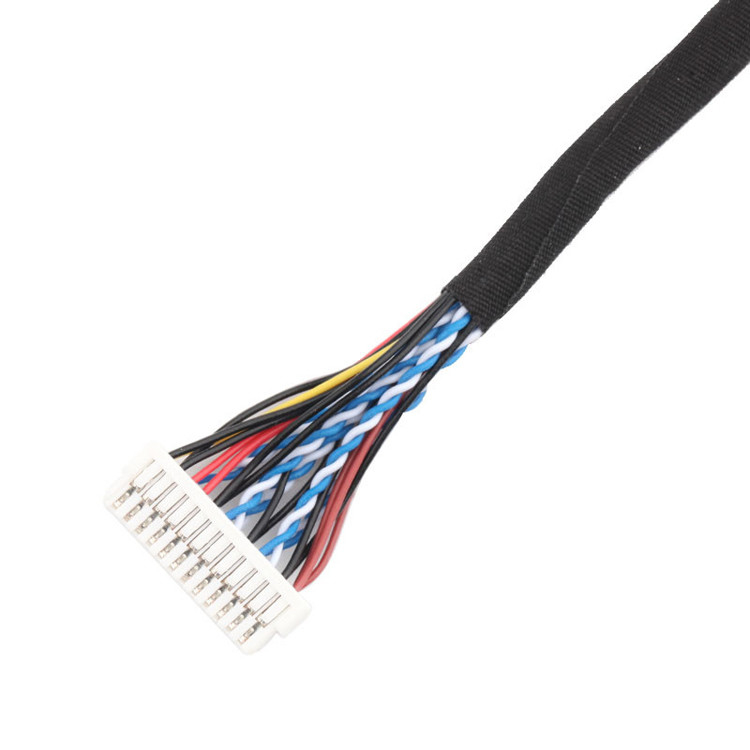 o comprimento do conjunto de cabo de 24pin MOLEX 504186-2400 30pin JAE FI-X30HL LCD LVDS personaliza