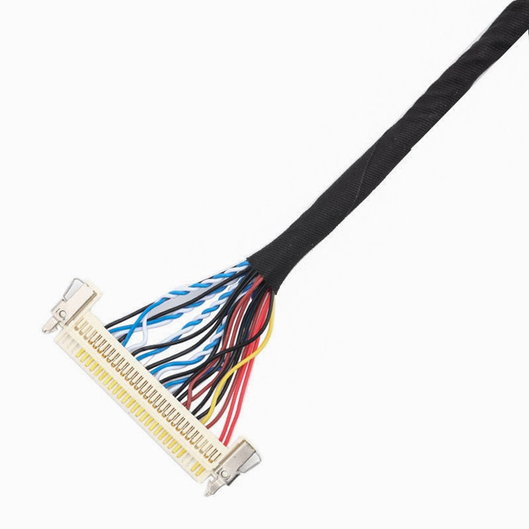 o comprimento do conjunto de cabo de 24pin MOLEX 504186-2400 30pin JAE FI-X30HL LCD LVDS personaliza